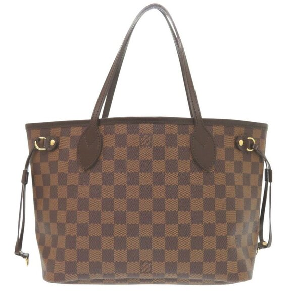 LOUIS VUITTON Brown Damier Neverfull PM Tote Bag - Picture 3 of 10